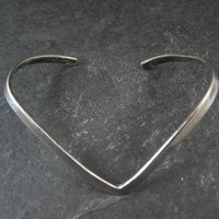 Dainty Sterling Silver Sweater Cuff Bracelet 6.5 Inches