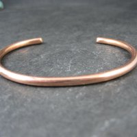 Simple Copper Cuff Bracelet 6 Inches
