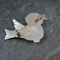 Vintage Sterling Bird Brooch Mexican Silver