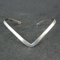 Dainty Sterling Silver Sweater Cuff Bracelet 6.5 Inches