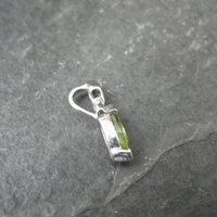 Tiny Sterling Peridot Pendant