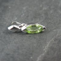 Tiny Sterling Peridot Pendant