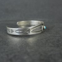 Vintage Sterling Thunderbird Cuff Bracelet Child Sized 4.25"