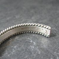 Childs Vintage Sterling Navajo Cuff Bracelet 4.5 Inches
