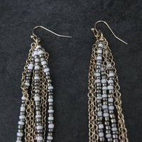 Extra Long Duster Chain Earrings