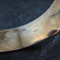 Italian Vermeil Sterling Cuff Bracelet 7 Inches