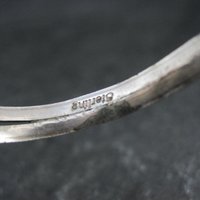 Vintage Native Turquoise Childs Cuff Bracelet Sterling 4.25"