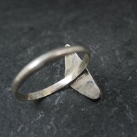 Handmade Vintage Sterling Quartz Ring Size 10