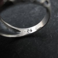 Vintage Sterling Silver Blue Topaz Ring Size 8