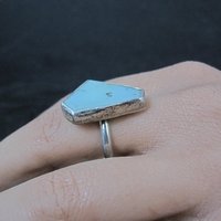 Handmade Vintage Sterling Quartz Ring Size 10