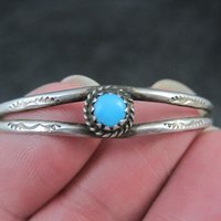 Childs turquoise cuff bracelet