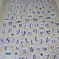 Studio G Halloween Alphabet Scrapbook Stickers .50" Discontinued