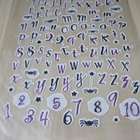 Studio G Halloween Alphabet Scrapbook Stickers .50" Discontinued