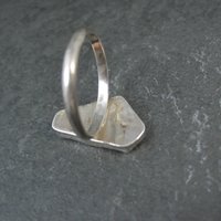 Handmade Vintage Sterling Quartz Ring Size 10