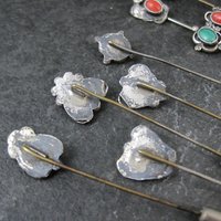 Wholesale Lot of 12 Vintage Southwestern Sterling Silver Stick Pins