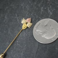 Vintage Landstroms Black Hills Gold Stick Pin 10K/12K