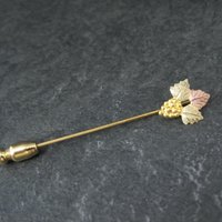 Vintage Landstroms Black Hills Gold Stick Pin 10K/12K