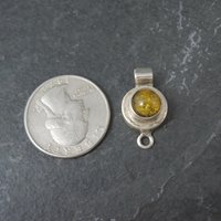 Sterling Silver Yellow Amber Box Clasp