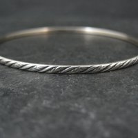 Vintage Sterling Art Deco Bangle Bracelet 7.5 Inches by Beau