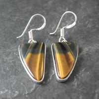 Sterling Silver Tigers Eye Earrings