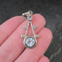 Light Blue Topaz Pendant Sterling Silver