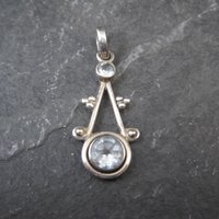 Light Blue Topaz Pendant Sterling Silver