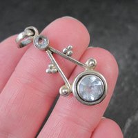 Light Blue Topaz Pendant Sterling Silver