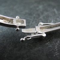 Sterling Silver Cubic Zirconia Bangle Bracelet
