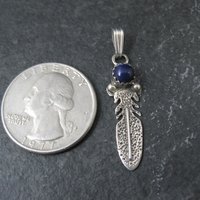 Small Southwestern Sterling Feather Pendant