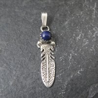 Small Southwestern Sterling Feather Pendant