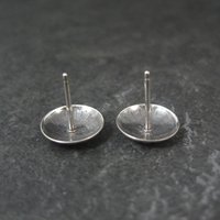 Southwestern Sterling Silver Dome Stud Earrings 11mm