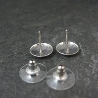 Southwestern Sterling Silver Dome Stud Earrings 11mm