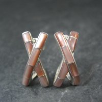 Southwestern Pink Mother of Pearl Inlay Earrings