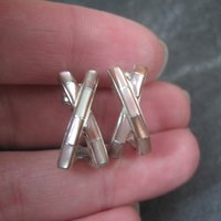 Southwestern Pink Mother of Pearl Inlay Earrings