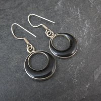 Vintage Sterling Abalone Earrings