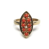 Vintage 14K Coral Ring Size 6.25