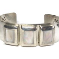Mother of Pearl Cuff Bracelet 7 Inches