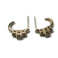 Vintage 14K .70 Ctw Fancy Yellow Diamond Earrings