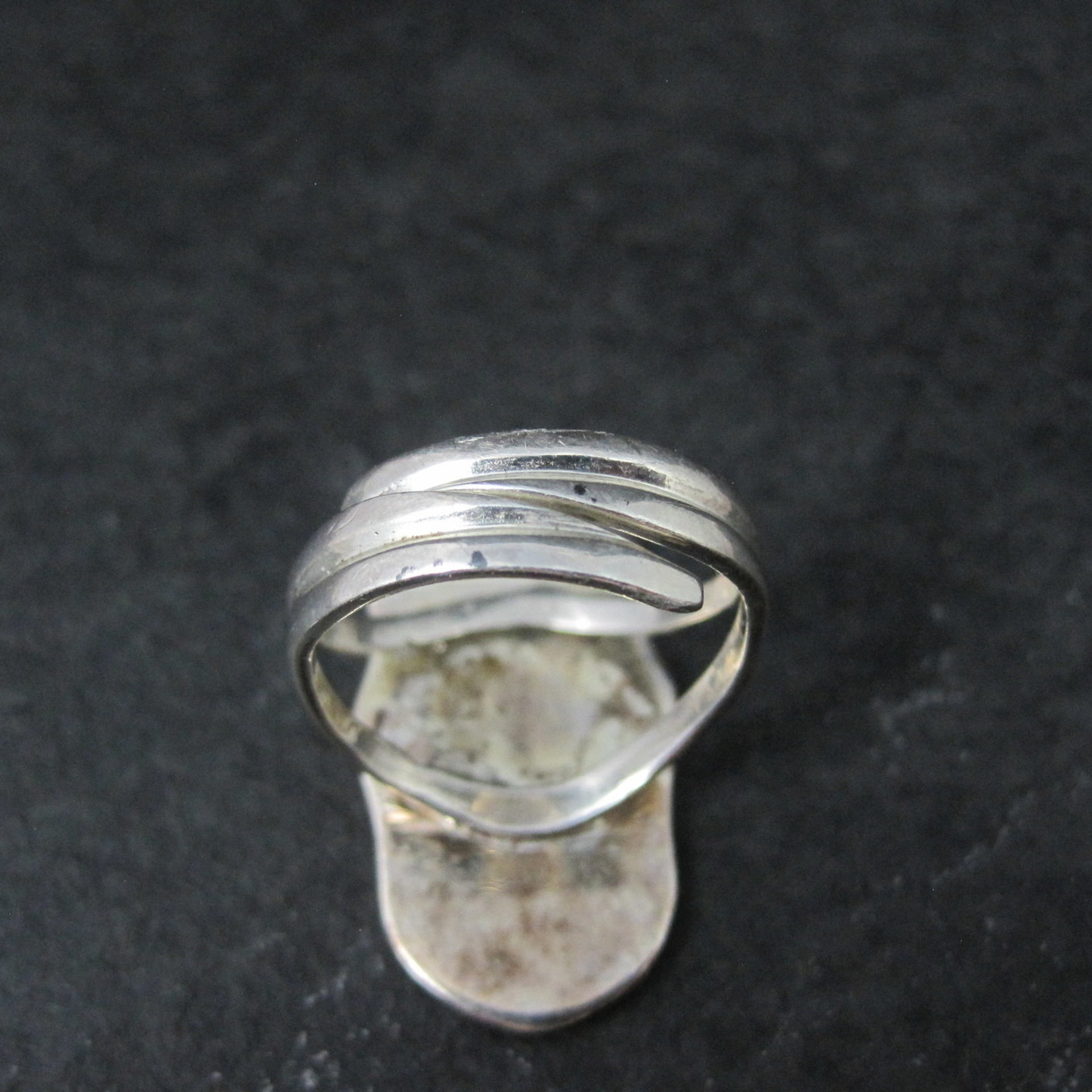 Sterling Silver Halloween Jack O Lantern Pumpkin Ring Adjustable Size 8