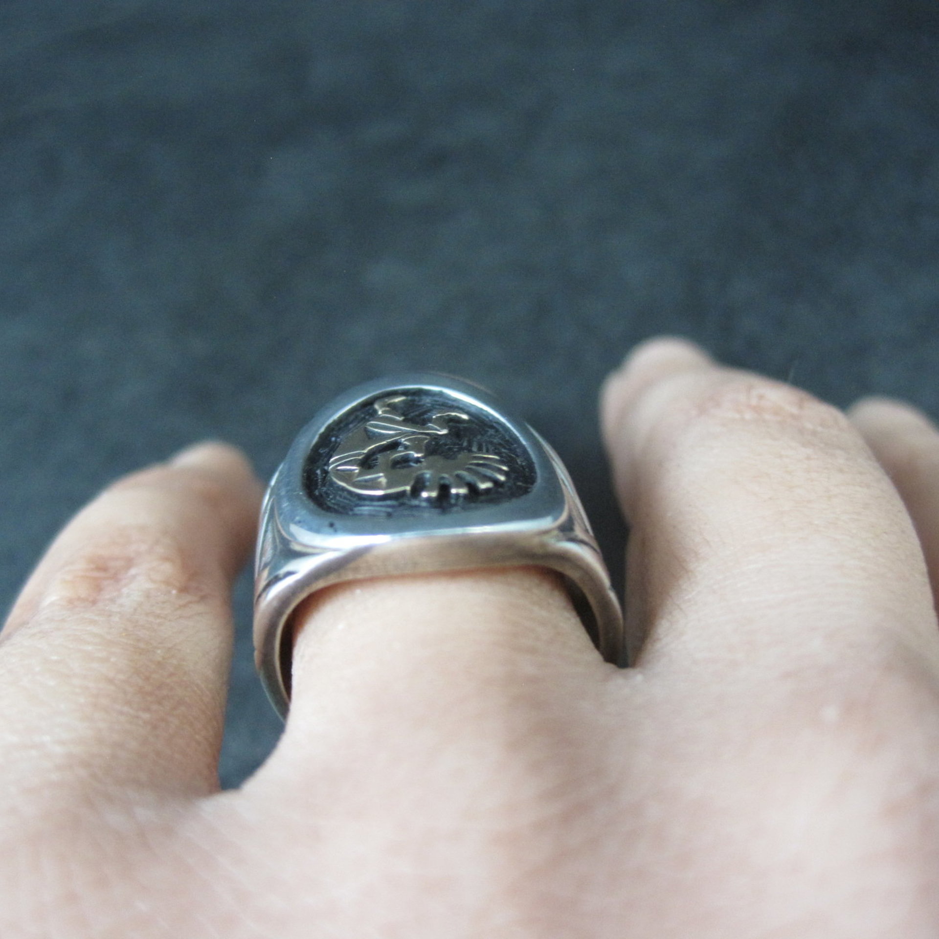 Vintage Sterling 14K Kokopelli Ring Size 6