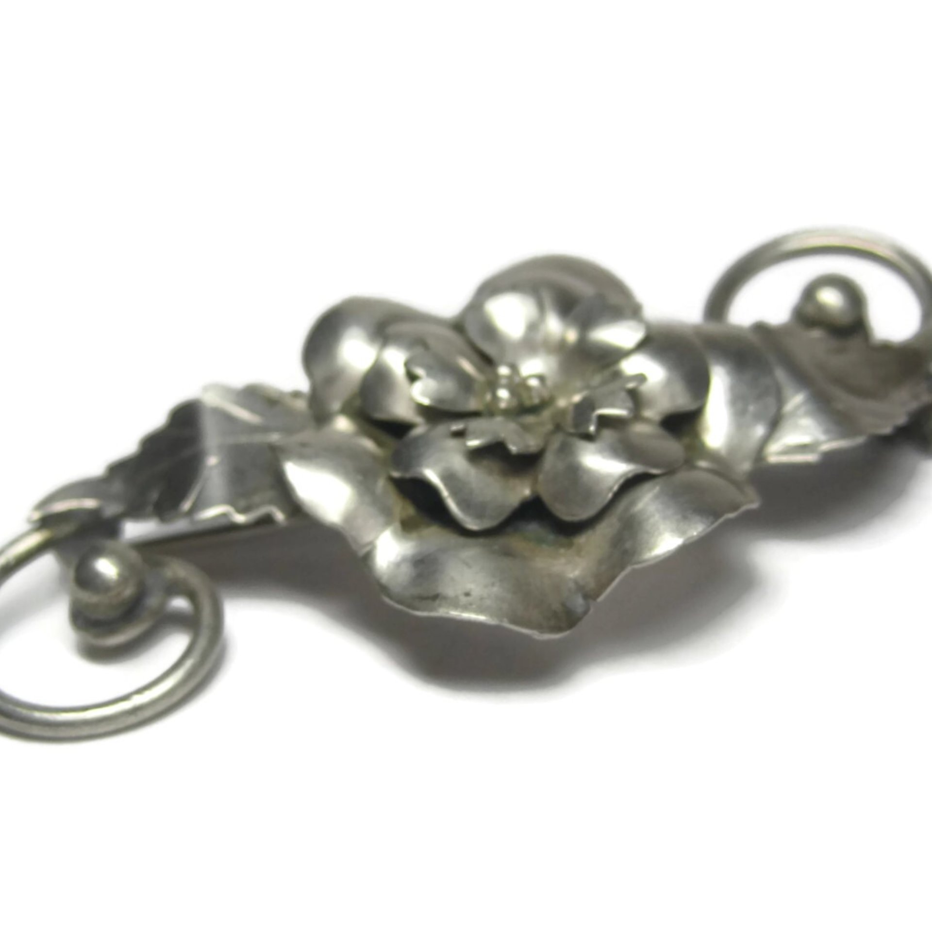 Vintage Sterling Flower Brooch