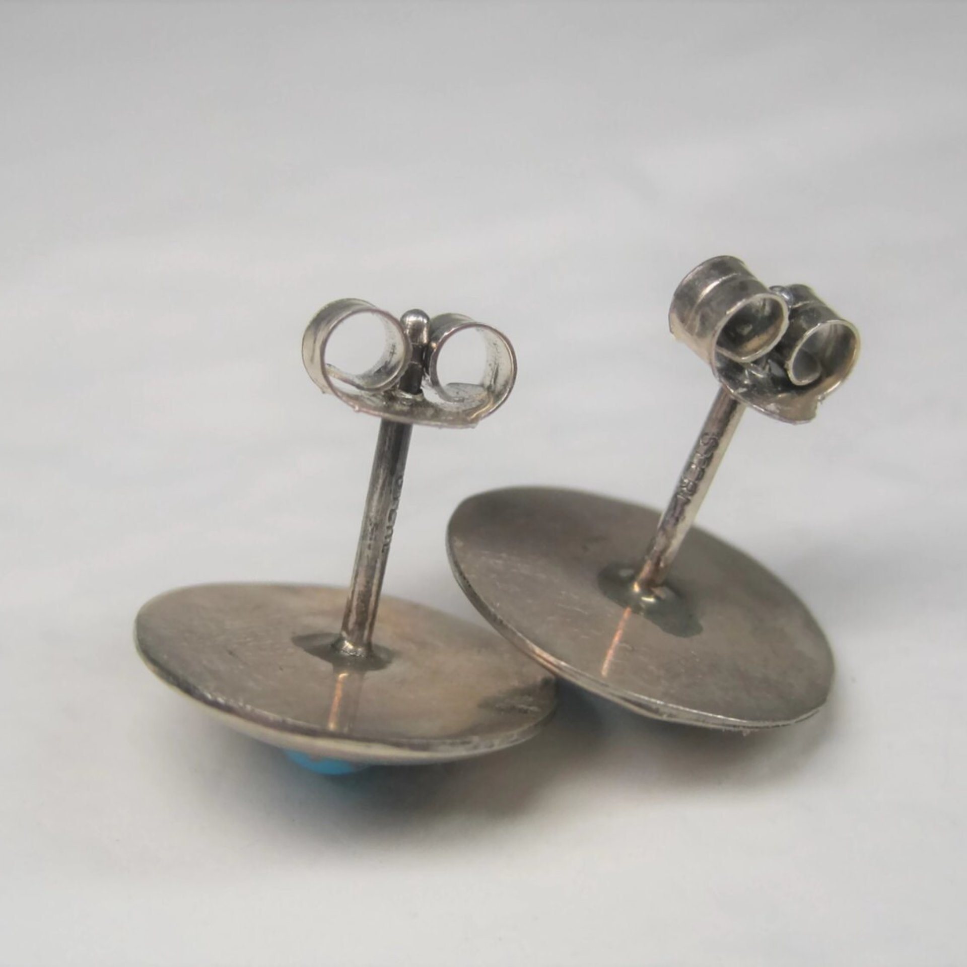 Southwestern Turquoise Apple Stud Earrings