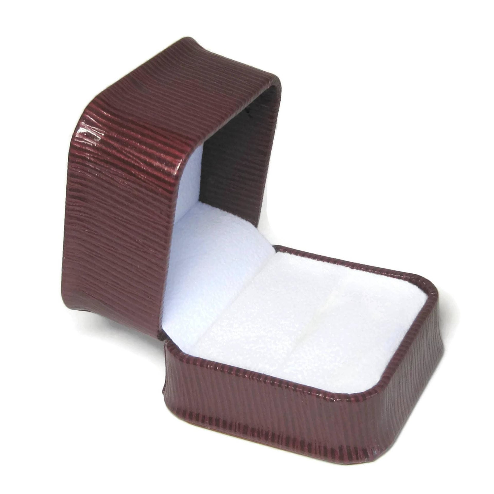 Maroon Engagement Ring Box