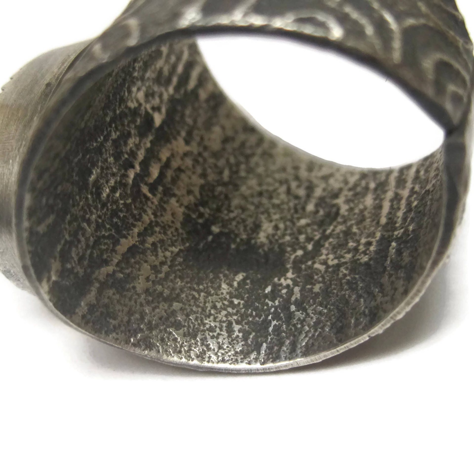 Vintage Tufa Cast Turquoise Ring Native American Size 11