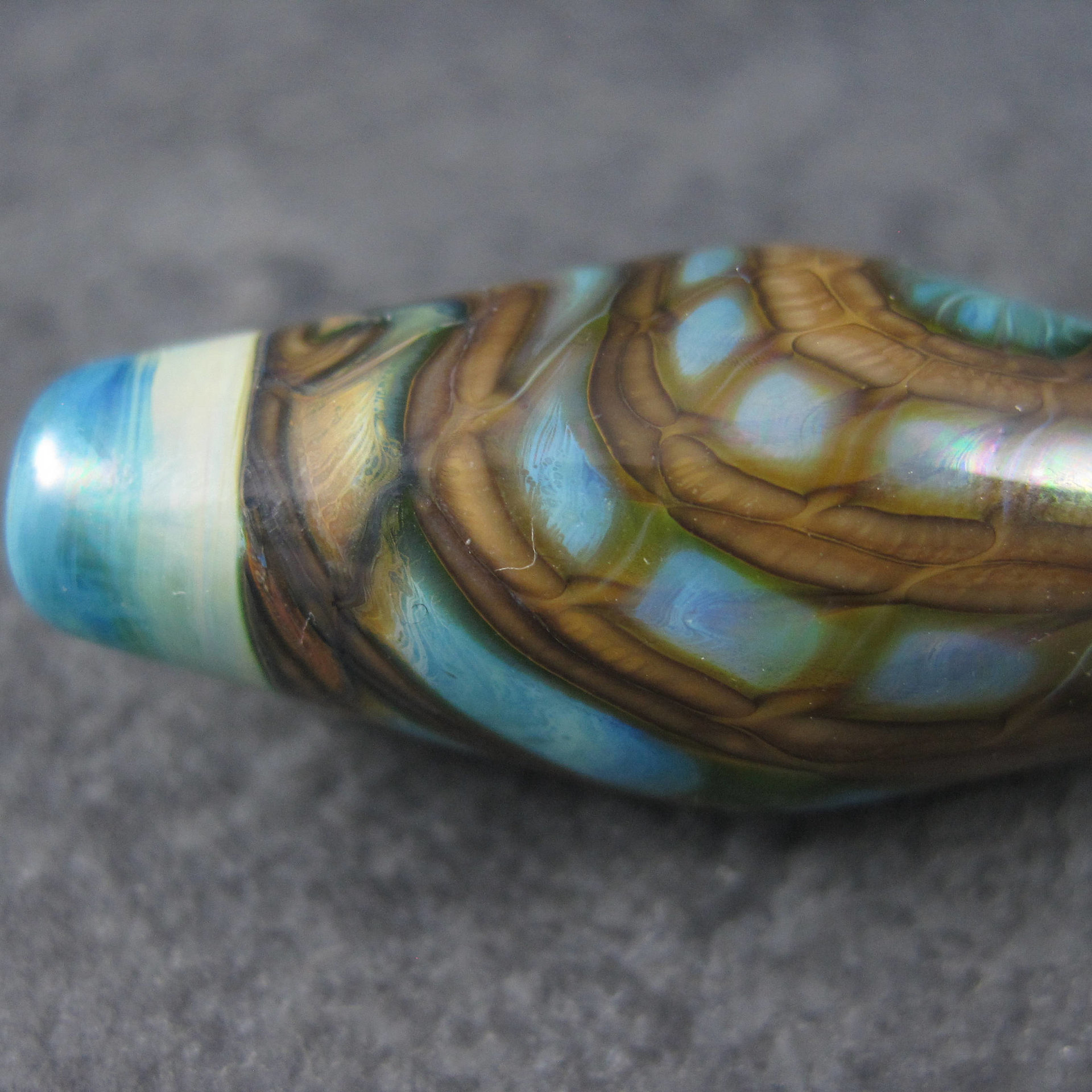 Handmade Artisan Lampwork Bead 1 5/8 Inches Sealife