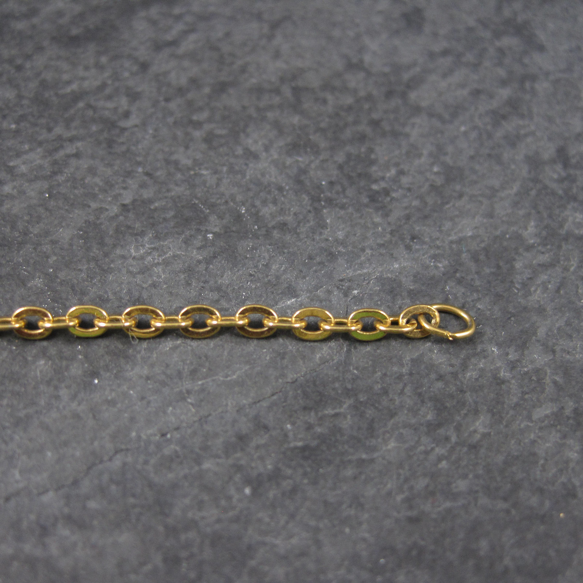 Vintage Gold Tone Necklace Extension 2.25 Inches Chain Extender Large Spring Ring