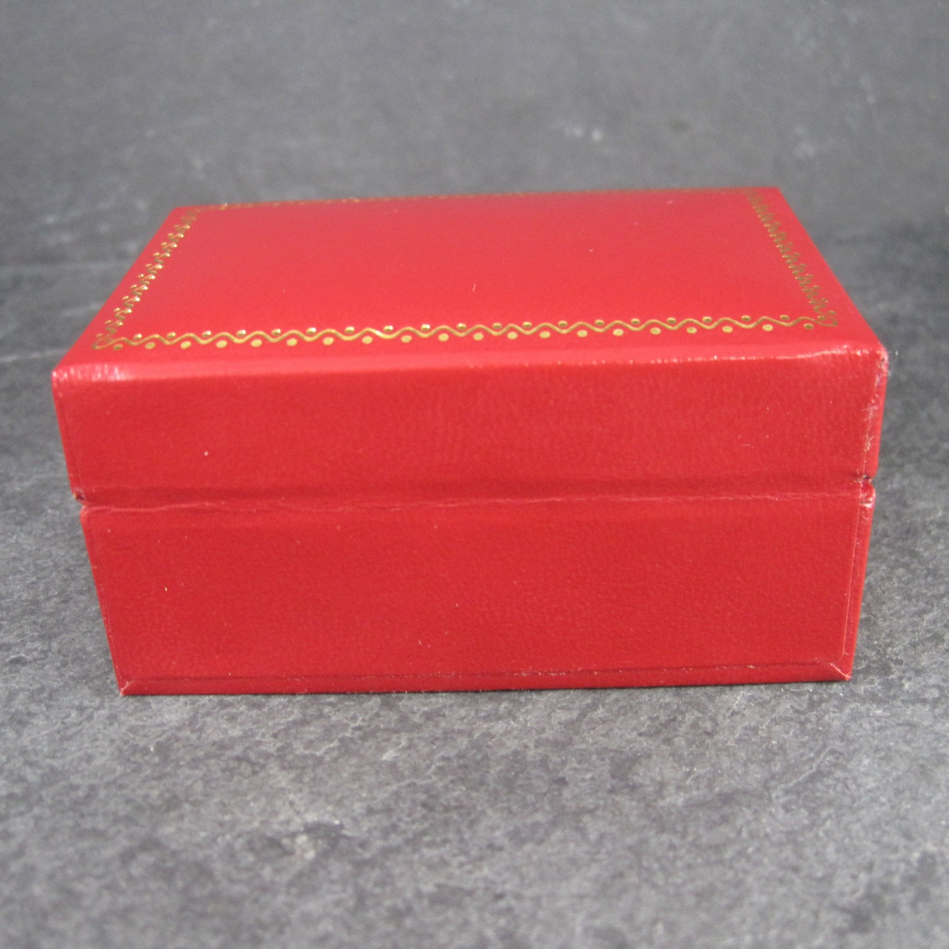 Red Vintage Double Wedding Engagement Ring Box