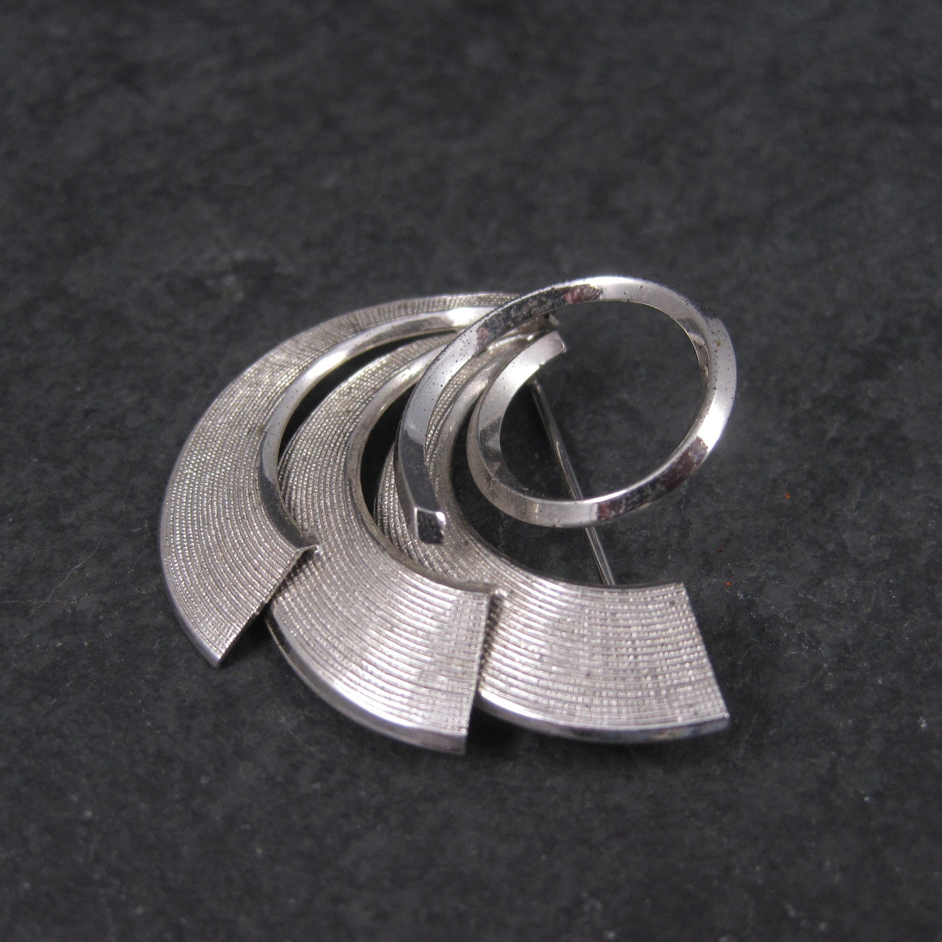 Vintage Sterling Swirl Brooch Pin Dolan Bullock