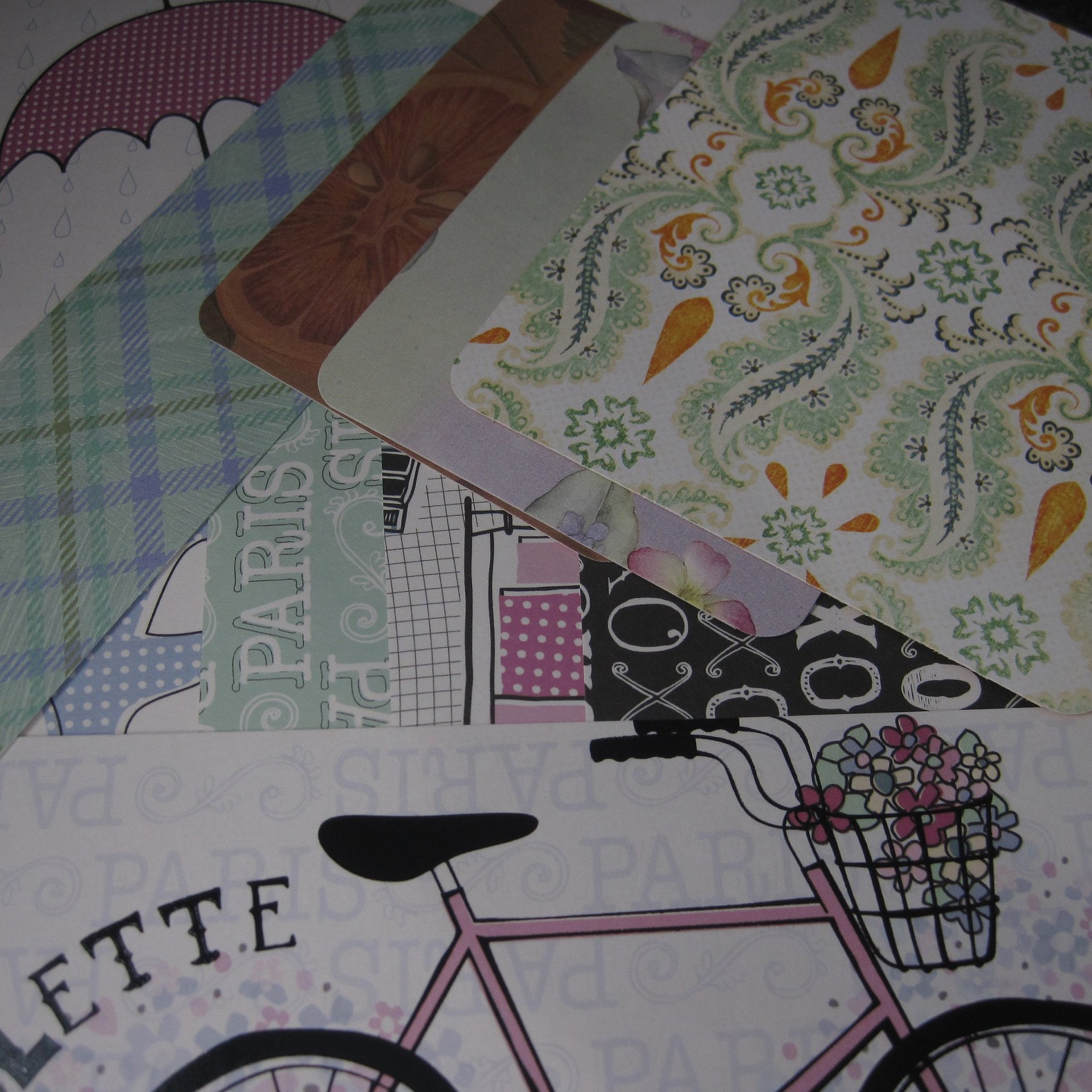 Destash Scrap Pack Photo Mats Lot of 50