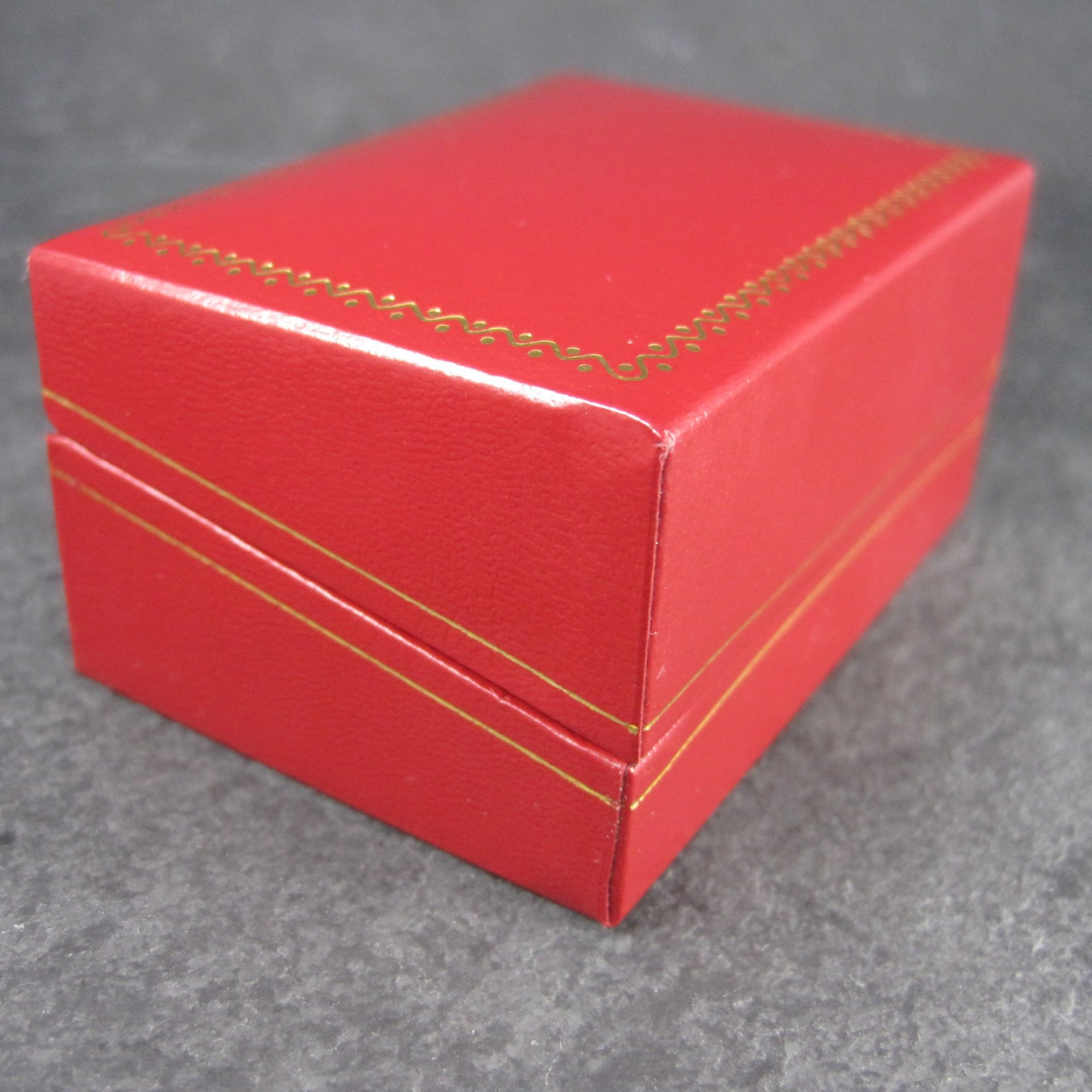 Red Vintage Double Wedding Engagement Ring Box